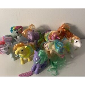 My Little Pony  LOT of 9 and Brush 35th Anniversary
